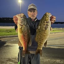 Big smallmouth at night
